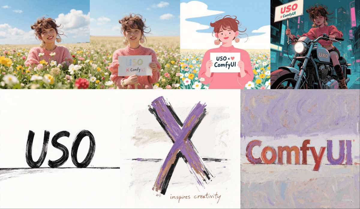USO AI high-quality image output examples